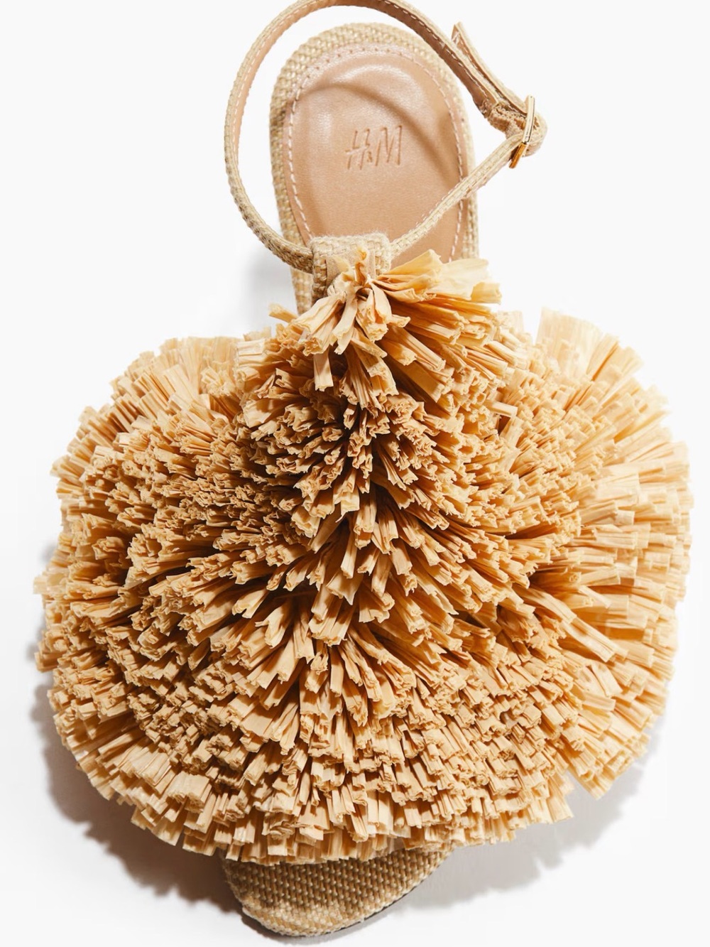 Hm heeled PomPom detail sandal